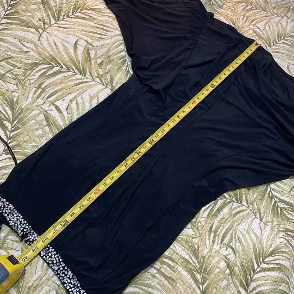 Alyce Paris, jeweled waistband trumpet, maxi skirt